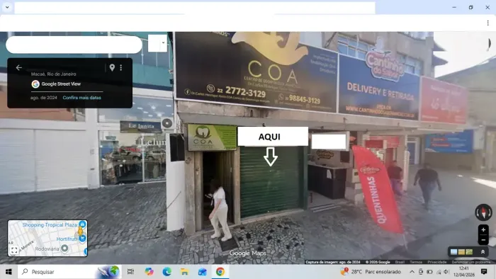 Lojas para locação no Centro em Macaé/RJ, 60M2 com banheiro, Pertinho do Calçadão e Av. Ru