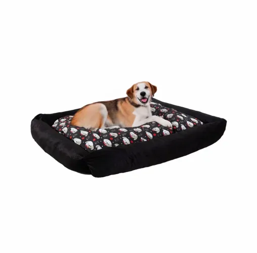 Cama Para Cachorro Extra Grande 100x70 / 70x50 Impermeável Lavavel Caminha Pet Com Zipér