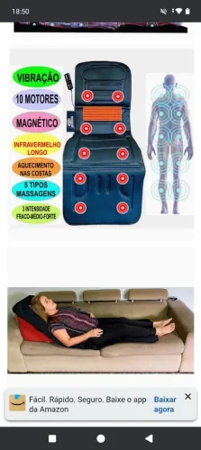 Colchonete massageador.