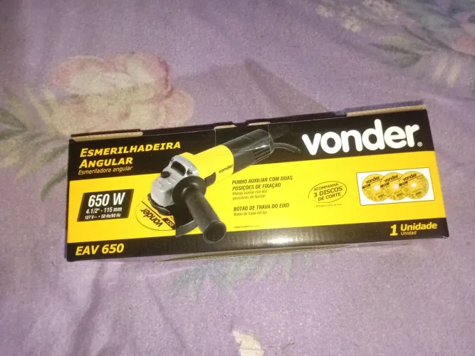 Esmerilhadeira Angular elétrica da marca Vonder*nova*na caixa!