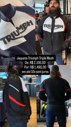 Jaqueta triumph triple mesh