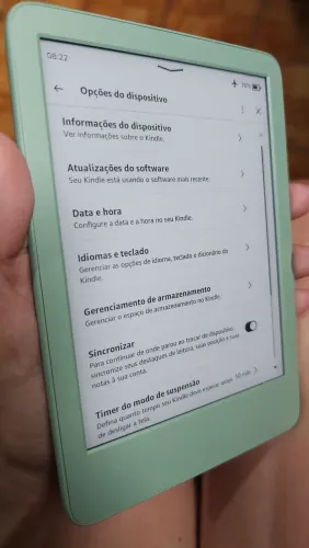 Kindle básico 11ª geração 2024 verde matcha
