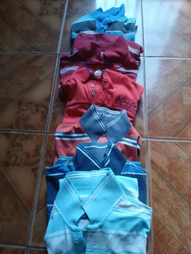 Camisas polo, cores variadas 