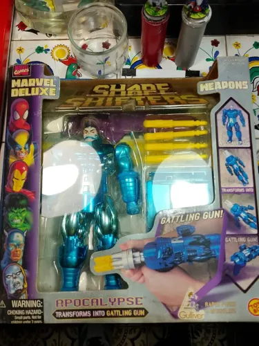 Boneco Marvel Shape Shifters: Apocalypse "Gatling Gun" Action Figure (Toy Biz) 1999