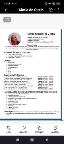 Emprego técnico de segurança
