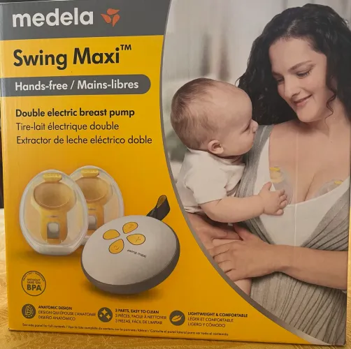 Extrator de Leite Elétrico Duplo Medela Swing Maxi Hands-Free