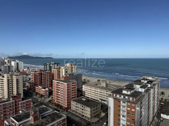 Oportunidade! Apartamento em Praia Grande com vista mar e 2 vagas PRIVATIVAS.