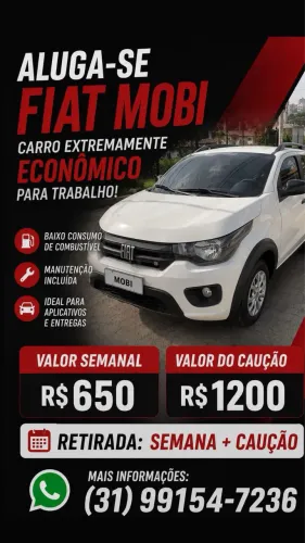 Fiat mobi 2018 aluguel 