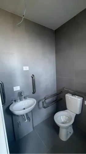 Pia deca com torneira inox misturador duplo