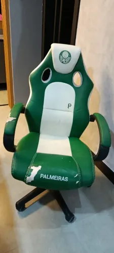 Cadeira Gamer Boxbit Fanático Palmeiras Base Rodízio/ Escritório <br>Possui alguns detalhes
