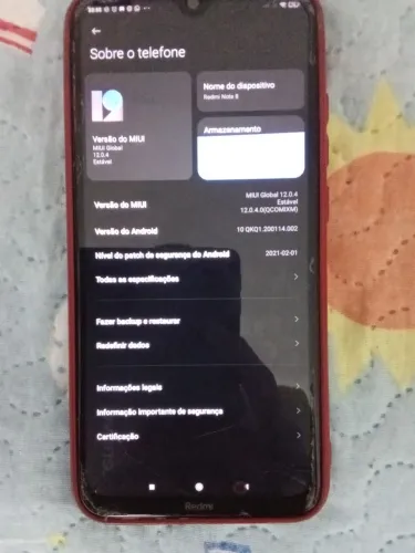 Redmi note 8 64g funcionando tudo