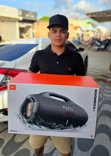JBL BOOMBOX 4 LACRADA | 1 ANO DE GARANTIA | LOJA FÍSICA BH
