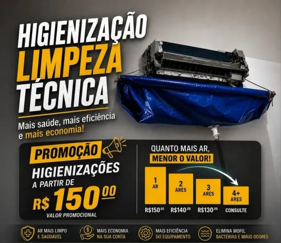 Higienização de ar condicionado