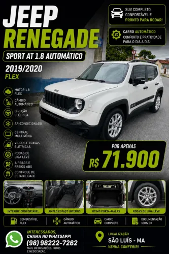 Jeep Renegade Sport 1.8 4X2 Flex 16V Aut. 2020