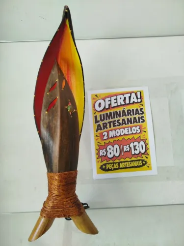Luminárias artesanais e rústicas 