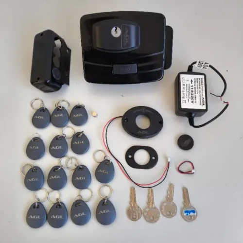 Fechadura Elétrica AGL Ultra Magic Card Wifi Smart Completa