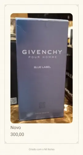 Perfume Givenchy Pour Homem BLUE Label 100ml