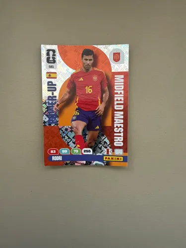 Card Power up Midfield Maestro Rodri #581 Panini Adrenalyn
