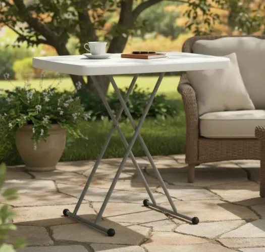 Mesa dobravel com ajuste
