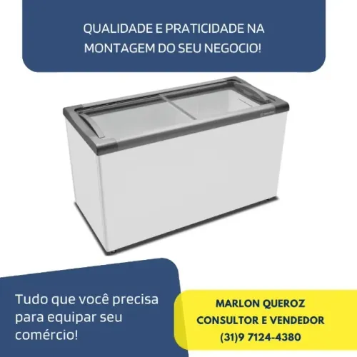Freezer Horizontal 388 Litros Metal Frio Novo