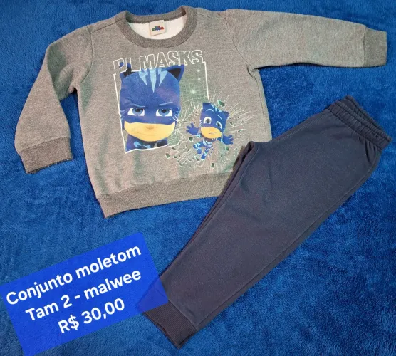 Conjunto moletom Malwee tamanho 2 menino