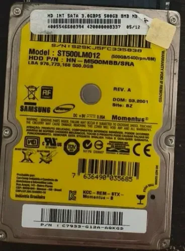 HDD SAMSUNG - 500GB