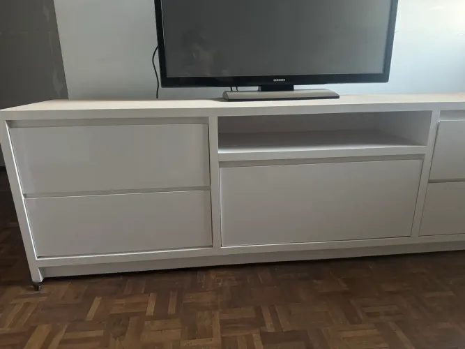 Rack branco MDF PURO REFORÇADO