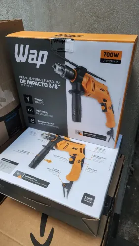 (LACRADA) Parafusadeira E Furadeira De Impacto 3/8 700w