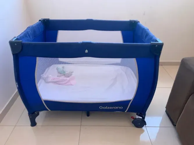 Berço Desmontável Galzerano Azul 