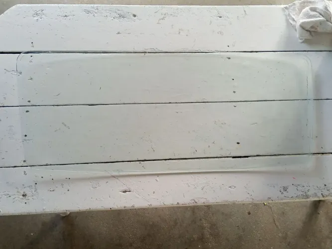 Vigia traseiro original VW/Temperite Santa Marina para Brasília. Sem Borracha