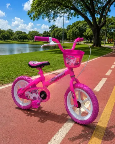 Bicicleta infantil aro 12 rosa