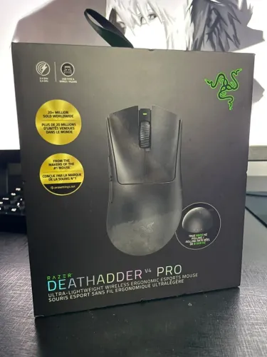 Mouse Sem Fio Razer DeathadderV4 Pro 8K 56g Preto (Lacrado com NF e Garantia)