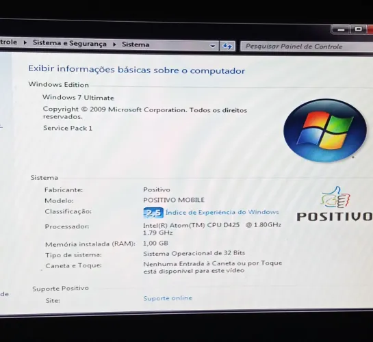 Notebook positivo 7 ultemet 