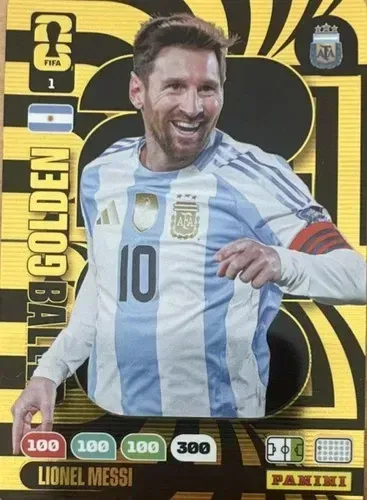 Card Panini Adrenalyn Copa Do Mundo 2026 Golden Baller Lionel Messi #1