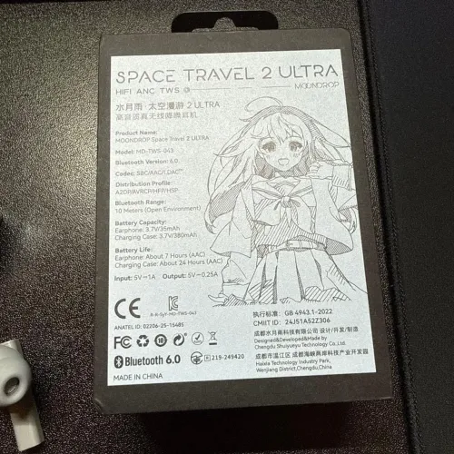 Moondrop Space Travel 2 Ultra - Som Hi-Fi com LDAC e Cancelamento de Ruído