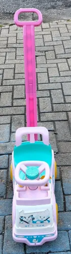 Carrinho Andador Totoka Plus Menina Cardoso Toys - Com Haste