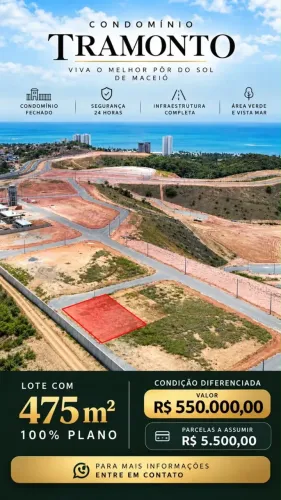 Lote no condomínio Tramonto