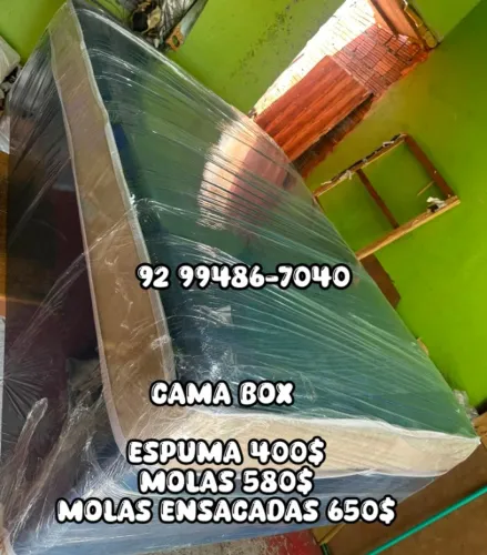 CAMA CASAL DE MOLA ENSACADA + ENTREGA GRÁTIS