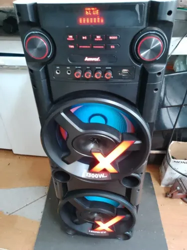 caixa de som amovox modelo ca 1300 semi nova com bluetoo..usb aux,