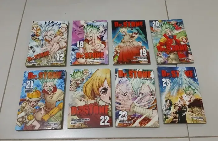 Novinhos! Mangás Dr.Stone volumes 12 18 19 20 21 22 23 25