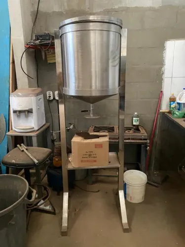 Litreira tanque em inox para 90 litros