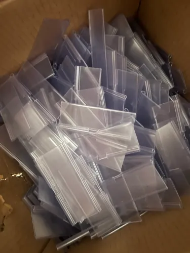 Porta etiqueta plástico para prateleira / gôndola