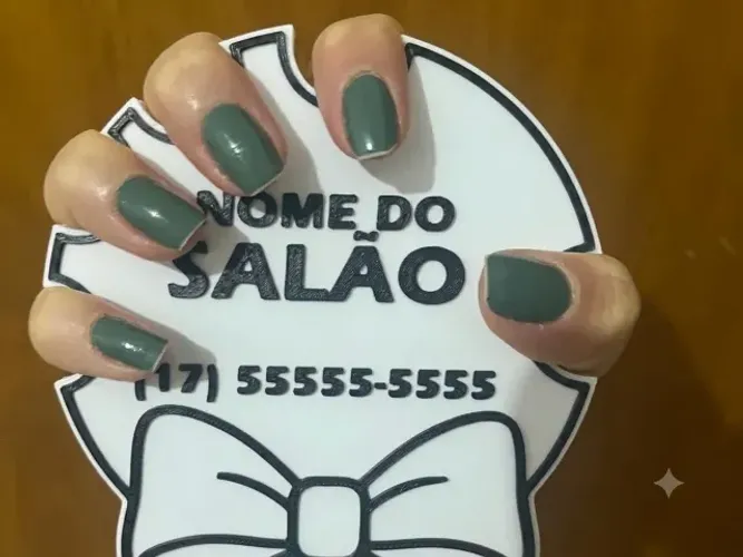 EXPOSITOR DE UNHAS PARA SALÃO DE MANICURE