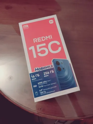 Redmi 15C - 256gb (8gb+8gb) Preto
