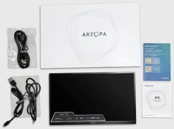 Monitor Portátil Arzopa A1S 14" Full HD IPS - Novo Sem Uso - Segunda Tela USB-C