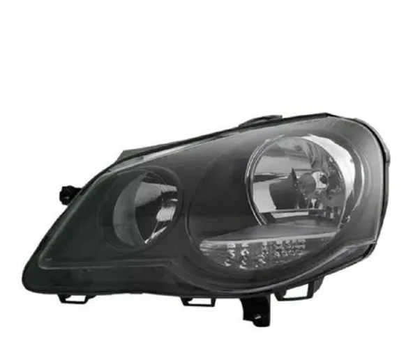 Farol Volkswagen Polo 2007 A 2015 Mascara Negra Lado Esquerdo