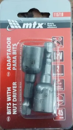Adaptador Mtx P/Parafusos Auto Atarrexantes e d 10mm l45 mm