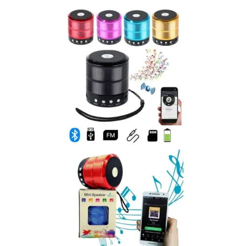 Caixinha De Som Bluetooth Mini Speaker Portatil 887