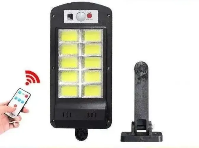 Luminária Luz Solar Refletor Recarregável Prova D'água