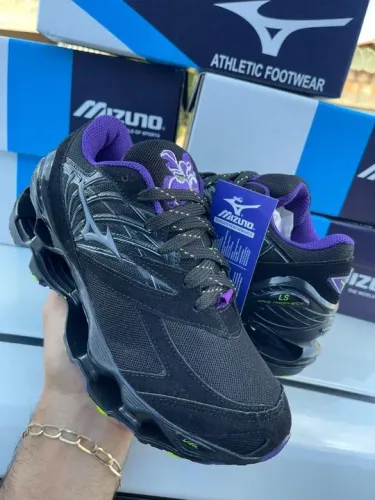 Tênis Mizuno Wave Prophecy Masculino Preto - Novo